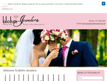 Tablet Screenshot of blohmjewelers.com